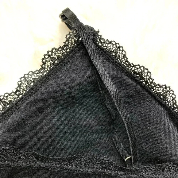George Bralette Lace  Trim Black Size Medium - Picture 12 of 16